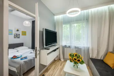 Telewizja i/lub zestaw kina domowego w obiekcie ShortStayPoland Wybrzeże Kościuszkowskie (B24)