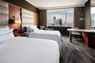 Łóżko lub łóżka w pokoju w obiekcie The Westin Warsaw