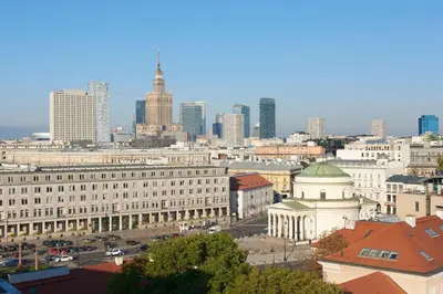 Widok na miasto Warszawa z tego hotelu