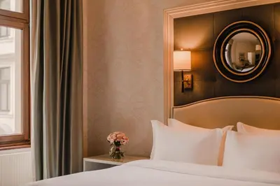 Łóżko lub łóżka w pokoju w obiekcie Hotel Bristol, a Luxury Collection Hotel, Warsaw