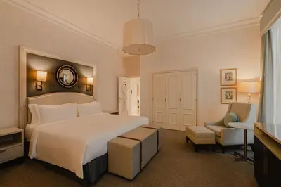 Łóżko lub łóżka w pokoju w obiekcie Hotel Bristol, a Luxury Collection Hotel, Warsaw
