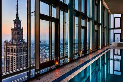 Basen w obiekcie InterContinental Warszawa by IHG lub w pobliżu