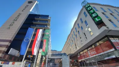 Budynek, w którym mieści się hotel