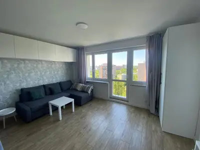 Część wypoczynkowa w obiekcie Brand New Top Floor Apartment at Mokotow