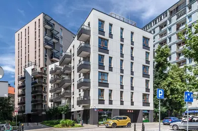 Budynek, w którym mieści się apartament