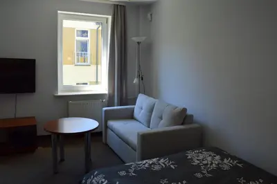 Część wypoczynkowa w obiekcie Warsaw Apartments Magnolie