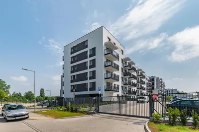 Budynek, w którym mieści się apartament
