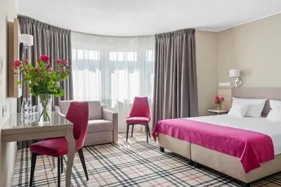 Łóżko lub łóżka w pokoju w obiekcie Hotel Witkowski Warsaw Airport