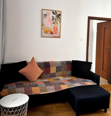 Część wypoczynkowa w obiekcie Apartamenty dobowe w centrum Warszawy Lok 3