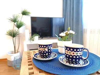 Telewizja i/lub zestaw kina domowego w obiekcie Rental Apartments Wałowa