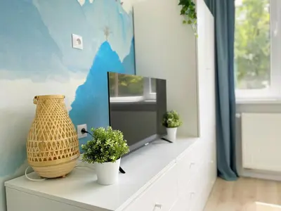 Plan piętra w obiekcie Batorego 18 - Blue - 450m stacja metra Pola Mokotowskie, 800m Biblioteka Narodowa, 20m piękny park Pola Mokotowskie, 800m do SGH - Wifi - Smart TV - Good Apartments