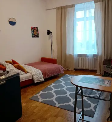 Łóżko lub łóżka w pokoju w obiekcie Apartamenty w centrum Warszawu Lok 4
