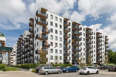 Budynek, w którym mieści się apartament