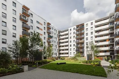 Budynek, w którym mieści się apartament