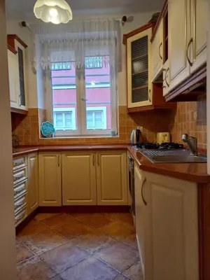 Kuchnia lub aneks kuchenny w obiekcie APARTAMENTY-MI PLAC ZAMKOWY