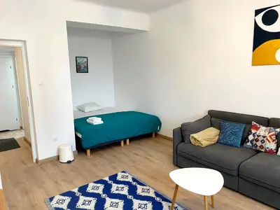 Część wypoczynkowa w obiekcie Cool Life Apartment
