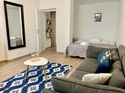 Łóżko lub łóżka w pokoju w obiekcie Cool Life Apartment