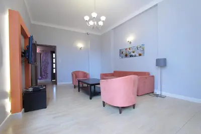 Część wypoczynkowa w obiekcie Warsaw City Apartments