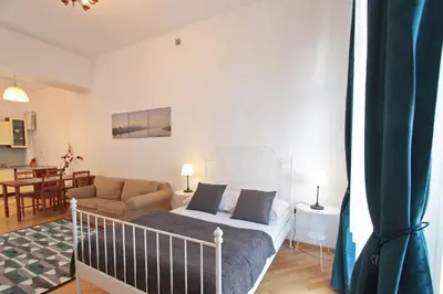 Część wypoczynkowa w obiekcie Warsaw City Apartments