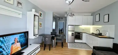 Kuchnia lub aneks kuchenny w obiekcie Warsaw Praga Apartment