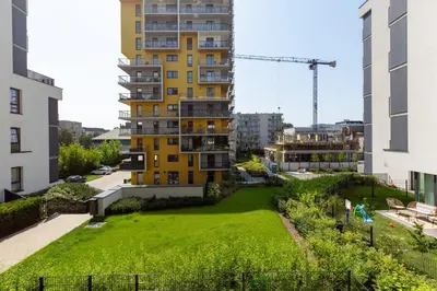 Budynek, w którym mieści się apartament