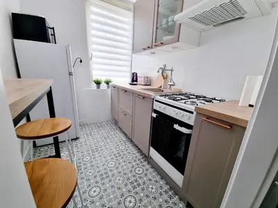 Kuchnia lub aneks kuchenny w obiekcie Apartament Miodowa Warszawa