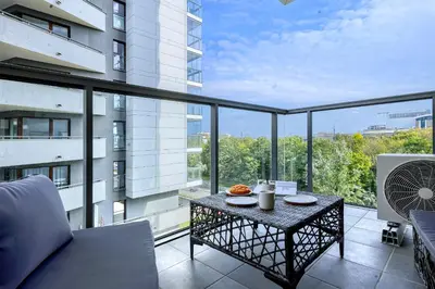 Balkon lub taras w obiekcie Wola Luxury Stay