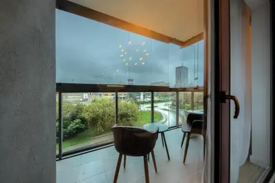 Balkon lub taras w obiekcie Wola Luxury Stay