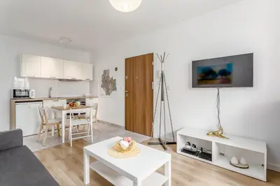 Kuchnia lub aneks kuchenny w obiekcie Chill Apartments Praga Południe