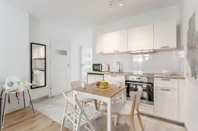 Kuchnia lub aneks kuchenny w obiekcie Chill Apartments Praga Południe