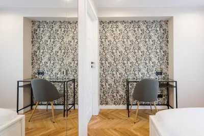 Część wypoczynkowa w obiekcie Powiśle Chic Apartment by BookingHost
