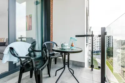 Balkon lub taras w obiekcie Chill Apartments Ursus