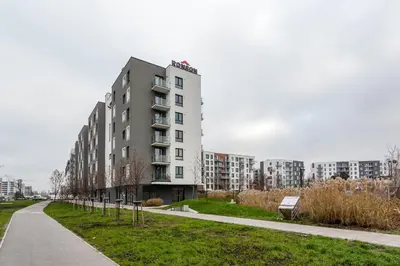 Budynek, w którym mieści się apartament