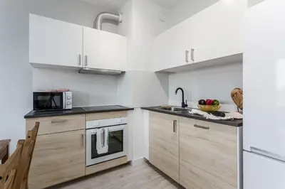 Kuchnia lub aneks kuchenny w obiekcie Chill Apartments Ursus