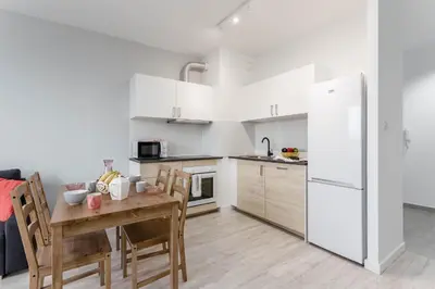 Kuchnia lub aneks kuchenny w obiekcie Chill Apartments Ursus