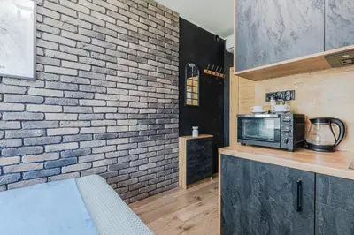 Kuchnia lub aneks kuchenny w obiekcie Przerwana 2 SuperApart - Komfortowe Studio