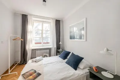 Łóżko lub łóżka w pokoju w obiekcie ShortStayPoland Piwna (B79)