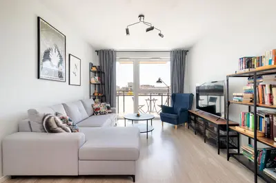 Część wypoczynkowa w obiekcie Owsiana 9 - Modern Designed Apartment with Balcony by Noclegi Renters
