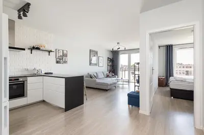 Kuchnia lub aneks kuchenny w obiekcie Owsiana 9 - Modern Designed Apartment with Balcony by Noclegi Renters
