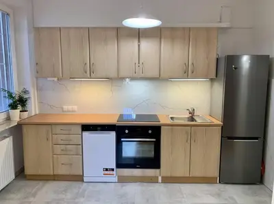 Kuchnia lub aneks kuchenny w obiekcie Apartment Mokotów Wernyhory
