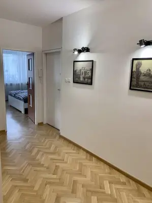 Telewizja i/lub zestaw kina domowego w obiekcie Apartment Mokotów Wernyhory