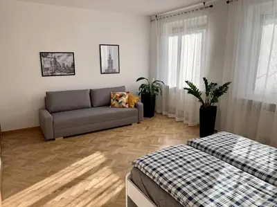 Część wypoczynkowa w obiekcie Apartment Mokotów Wernyhory