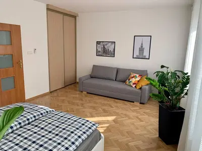 Część wypoczynkowa w obiekcie Apartment Mokotów Wernyhory