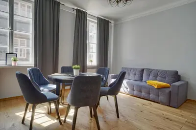 Część wypoczynkowa w obiekcie Warsaw Premium Apartments Deluxe Old Town