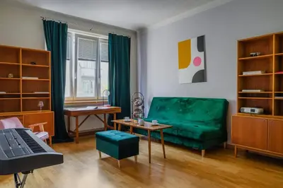Część wypoczynkowa w obiekcie Warsaw Concierge Racławicka