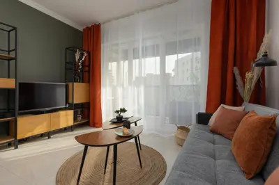 Część wypoczynkowa w obiekcie LakeSide Apartment Kapelanów Armii Krajowej by Noclegi Renters