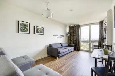 Część wypoczynkowa w obiekcie Labo Apartment Ogród Saski