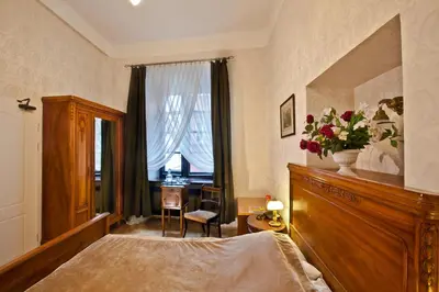 Łóżko lub łóżka w pokoju w obiekcie Castle Inn