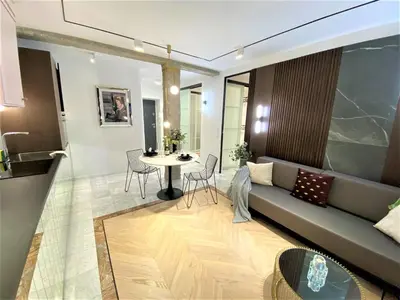 Część wypoczynkowa w obiekcie Design+LUXUS Apartment im Zentrum! +Netflix