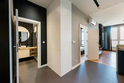 Plan piętra w obiekcie Praga 23rd Floor High-Class Apartment by BookingHost